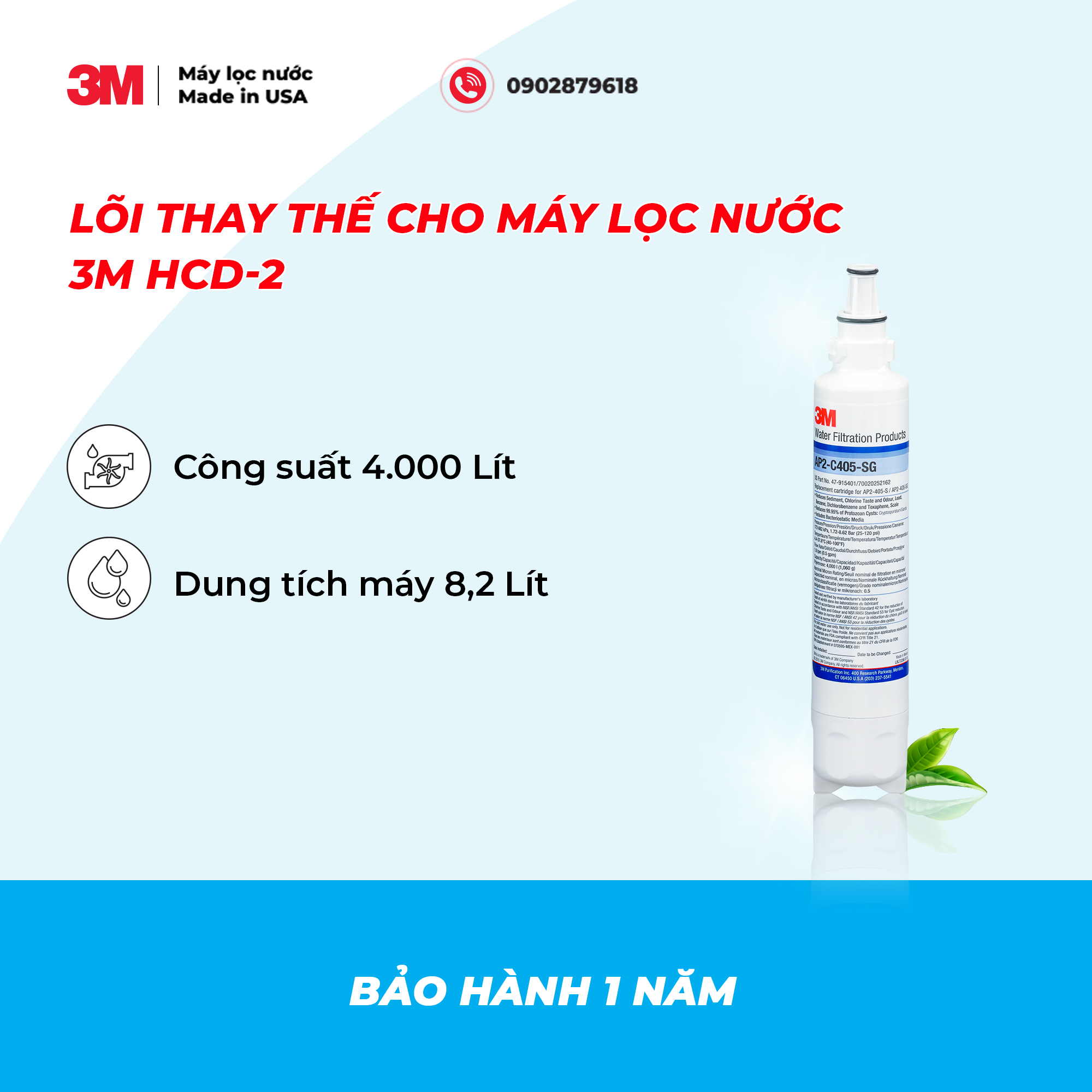 MÁY LỌC NƯỚC 3M HCD2